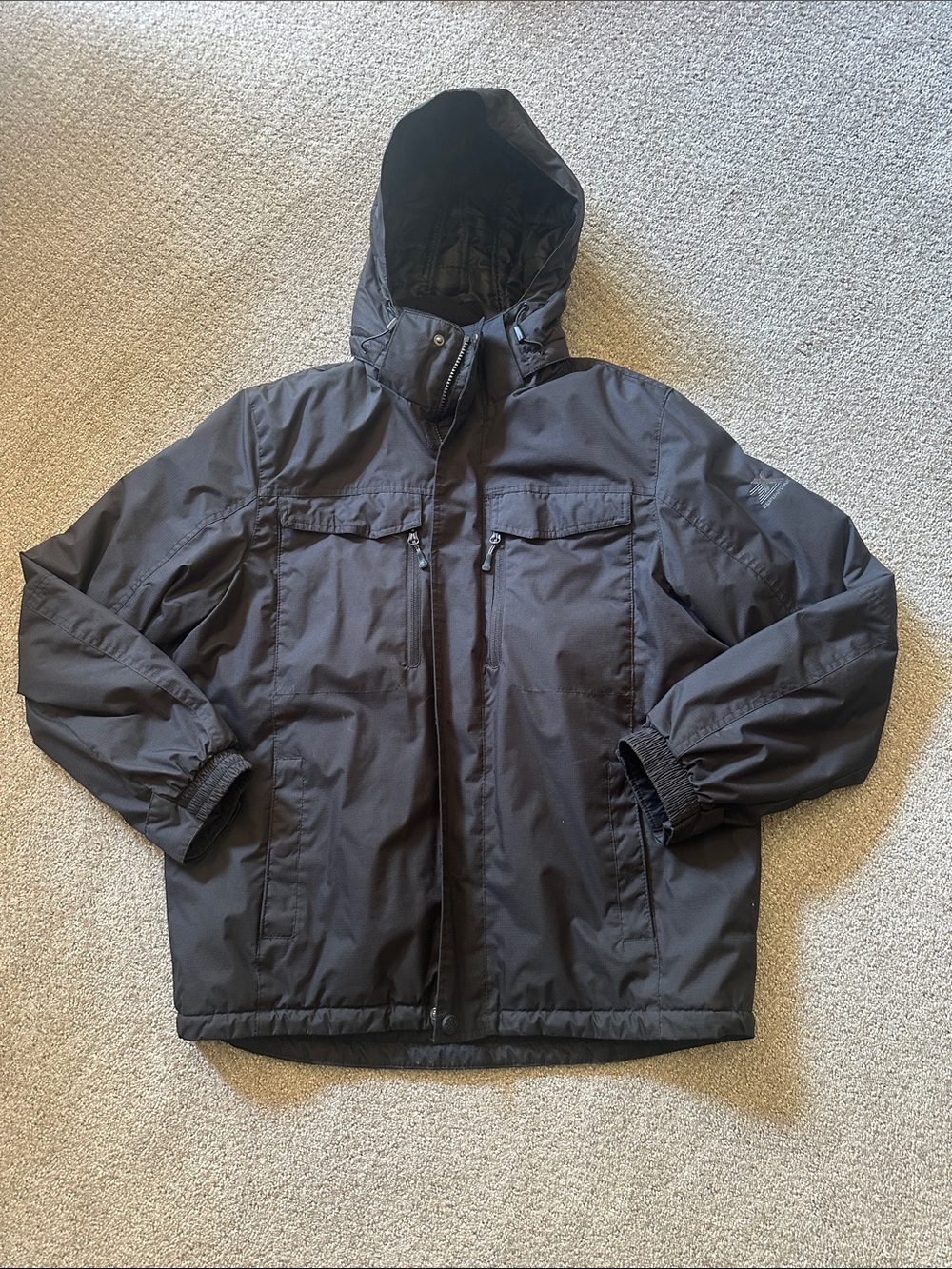 ZeroXposur Men's Black Hooded Puffer Jacket